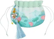 GARVALON Chinese Style Empty Sachet Bag Decorative Lavender Pouch Design for Festivals for Beads Jewelry and Treasures Lightweight Convenient