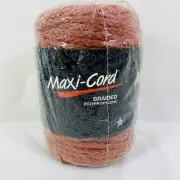 Maxi-Cord Braided 6mm X 100 Yds Macrame R09 Dusty Rose Made in USA Polypropylene