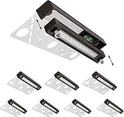 GKOLED 8 Pack 6.8 Inch LED Low Voltage Outdoor Hardscape Lamps, Light Module Replaceable, Retaining Paver Wall Step Lighting, 2700K 1.5W, IP65 for Wet Location, Die-cast Aluminum Housing