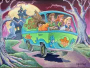 Scooby Doo Dan Bowden Signed 2020 Hanna Barbera Ltd Ed Print of 200 unframed