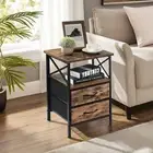 Sofa Side Table End Table Bedside Table Couch Table Nightstand with 2 Drawers St