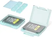 12 PCS Clear Memory Card Holder Case for CFA CFexpress Type-A Cards with Labels, Transparent Card Case Storage Organizer for Sony A7RV A7SIII A7IV A7R5 A1 A9M3 FX3 FX6 FX30 FR7