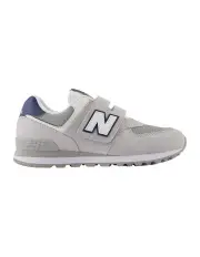 [New Balance] 574 V1 Self-Fastening Strap Pre-School Sneakers in Grey