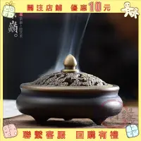 在飛比找蝦皮購物優惠-{優選}盤香爐香爐曾銅家用香插室內仿古塔香檀香爐禪意佛盤香壇