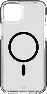 Tech21 EvoCrystal Case with MagSafe for iPhone 15 Plus, Graphite Black