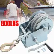 Heavy Duty Hand Winch 525kg Steel Cable Manual Car Boat Box Trailer Camper