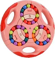 ERINGOGO Ball Fingertip Rotating Bean Disk Sensory Funny Plaything Fingertip Cube Stress Cube Pink Plastic