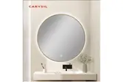 750MM ROUND GOLD FRAMED CARYSIL LED MIRROR