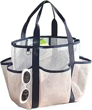 [Generic] Foldable Beach Bag - Beach Toy Bag | Bags with Adjustable Shoulder Straps | Foldable Airplane Cosmetic Pouch | Cosmetic Toy Storage Mesh Bag for Camping Weekend Poolside Lounging Yoga Commuter