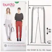 NEW Burda Sewing Pattern 6377 Fitted Comfortable Casual Pants Size 8-18