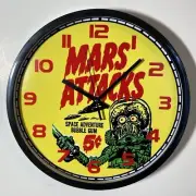 Mars Attacks Logo Battery Operated Wall Clock