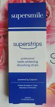 Supersmile Superstrips Professional Teeth Whitening Dissolving Strips 14 Ct NIB