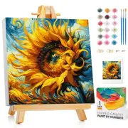 Framed Paint by Numbers Kit for Adults Beginners & Kids Ages 8-12 Without Eas...