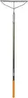 Fiskars 60" Pro Garden Rake Lightweight Aluminum Handle, Heavy Duty Gardening