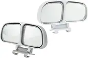 Anneome 2pcs Auxiliary Mirrors for Car Wide Angle Rear View Side Mirrors Left Right Enhance Driving Safety for Reversing and Parking
