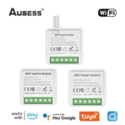 10/16A Tuya WiFi Smart Switch 1/2/3Gang Control Switch Mini Smart Breaker Smart