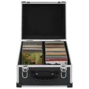 CD Holder Storage Case 40 CD's Lockable Sturdy Disc Media Organiser Box Black