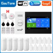 PG107 4.3Inch Security Alarm Wifi GSM Alarm System for Home Support Tuya APP Cal