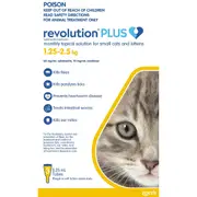 Revolution Plus Flea & Tick Treatment 1.25-2.5kg Kitten & Cat 3pk