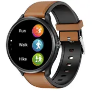 M10 Smart Band Built-in Music Player PPG+ECG Oxygen Blood Pressure Heart Rate Monitoring Smart Health Watch - Brown