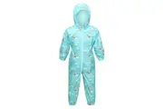 Regatta Childrens/Kids Pobble Peppa Pig Clouds Waterproof Puddle Suit (Aruba Blue) (4-5 Years)