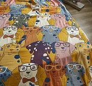 MEJU Puppy Dogs Kids Cute Blanket Throw for Bed Sofa Couch 100% Cotton 4 Layer Soft Warm All Season Bedspread Quilt Throw Blanket Bed Coverlet Twin 60" X 80"