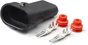 1/2 Pin Way Automotive Sealed Connector/Socket H11 H8 H9 Xenon Plug 12124819 DJ7028Y-2.8-11(Follow me Cheaper,1 Set)