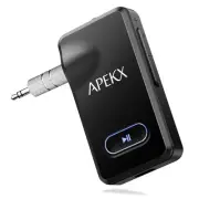 Bluetooth Adapter for Car, Wireless 3.5mm Aux Hi-Fi Audio Receiver with 15H B...