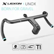Gravel Road Bike Integrated Handlebar Carbon Fiber Exotropism 28.6mm with Mount