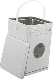 WATIIFUFU Washing Machine Shaped Laundry Powder Container Portable Storage Bin for Detergent Beads Powder Stylish Organization Bucket for Laundry Decoration