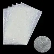 60 Sheets A4 Mulberry Paper,Vagocom Handmade Origami Paper Natural Fiber Rice Paper Sheets for Decoupage Paper,DIY Art Crafts(White)