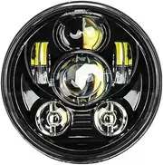 Motorcycle Headlights 5.75 Inch Headlight 5 3/4" DRL Motorcycle Headlamp For Dyna For Iron 883 For Street For Bob For FXDB For VRSVD For VRSCDX XG Headlight Motorcycle(45w Black)