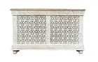 RIKSHA INDIAN HANDCRAFTED CONSOLE TABLE HALLWAY TABLE WHITEWASHED DISTRESSED