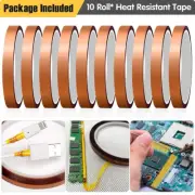 10 rollos Cinta con Resistencia Térmica Sublimación y Transfer 4mm*30mt Tawny
