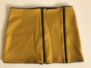 One Teaspoon Womens Parton Zipper Skirt Mustard Size XS