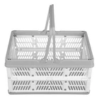 HG (White Gray)Foldable Clothes Laundry Storage Basket With Handles Organizer Fo