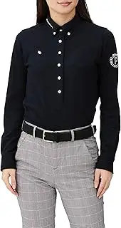 PEARLY GATES(パーリーゲイツ) Parly Gates 055-3261002 Women's Long Sleeve Polo Shirt (Water Absorbent, Quick Drying, UV Protection, Anti-Skide) / Golf