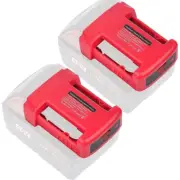 2-Pack PD+QC3.0 USB Charger Adapters Battery Holders for Milwaukee M18 Battery