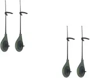 Generic Mini Fishing Rod Holder Portable Durable Ground Stake Lightweight Elastic Fishing Tool Easy to Carry Slip Handle for Outdoor Use
