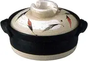 CtoC JAPAN Select 48-12311/2-980643 Earthenware Pot, Beige, No. 7, IH Earthenware Pot, 8.7 inches (22 cm), 0.4 gal (1.6 L), IH Direct Fire, Oven Safe