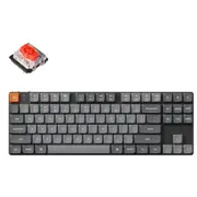 Keychron K1M-B1 K1 MAX 80% Custom Mechanical Keyboard Gateron Red Switch - Wireless / Wired / 2.4GHz Low Profile QMK - ANSI 80% - TKL 87 Key - Full Assembled - RGB - Low Profile MX2.0 [K1M-B1]