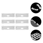 6 Pcs Vertical Blind Repair Parts Curtain Clips Window Tab Clear Tabs
