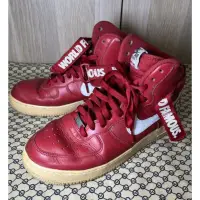 在飛比找蝦皮購物優惠-Supreme x Nike 紅色高筒 Air Force 