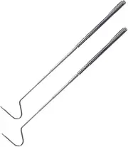 BESPORTBLE 2-Pack Reptile Catching Snake Grabbers 71cm Stainless Steel Telescopic Snake Hook Comfort Catching Tool