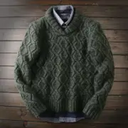 100% Wool Mens Thick Knitted Sweater Coat Pullover Twisted Casual Large Size Top