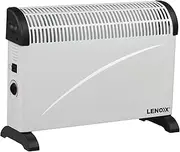 Lenoxx 2000W Convector Heater - 3 Heat Settings, Free-Standing with Handles, Overheating Protection, Adjustable Thermostat - Efficient Heating for Comfortable Spaces