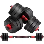 VERPEAK Adjustable Rubber Dumbbell 10kg