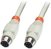 LINDY 33265 – PS/2 Connection Cable 6 pin Mini Din Male 1 m, Black