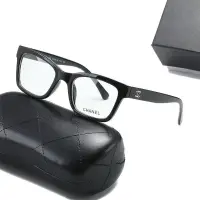 在飛比找蝦皮購物優惠-小香風cc現貨平光眼鏡小框素色時尚文藝文化框眼鏡100%高品