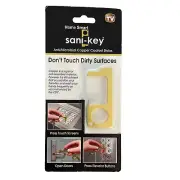 Home Smart Sani-Key No Touch Copper Coated Stylus Anti Microbial New Key Chain